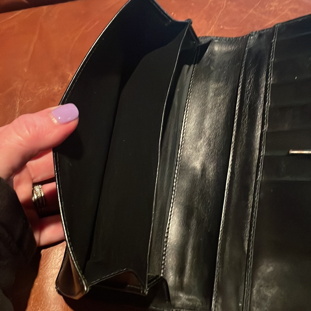 🌞Vintage Gucci wallet! Canvas & leather 🖤🖤 - Picture 6 of 8